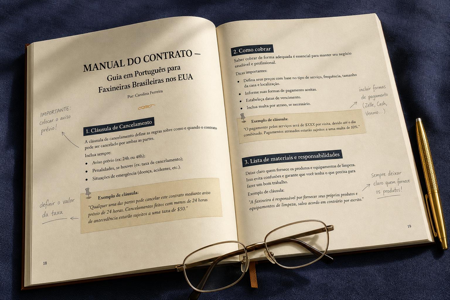 Manual do contrato em português